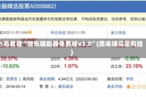 必看教程“微乐辅助器免费版v3.0”(原来确实是有挂)