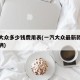 一汽大众多少钱费用表(一汽大众最新款多少钱一辆)