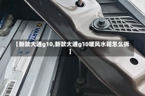 【新款大通g10,新款大通g10暖风水箱怎么拆】