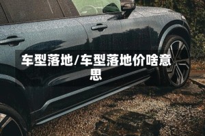 车型落地/车型落地价啥意思