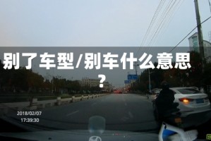 别了车型/别车什么意思?