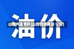 山西汽油费用(山西汽油费用 今日)