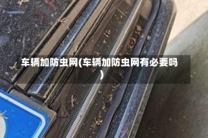 车辆加防虫网(车辆加防虫网有必要吗)